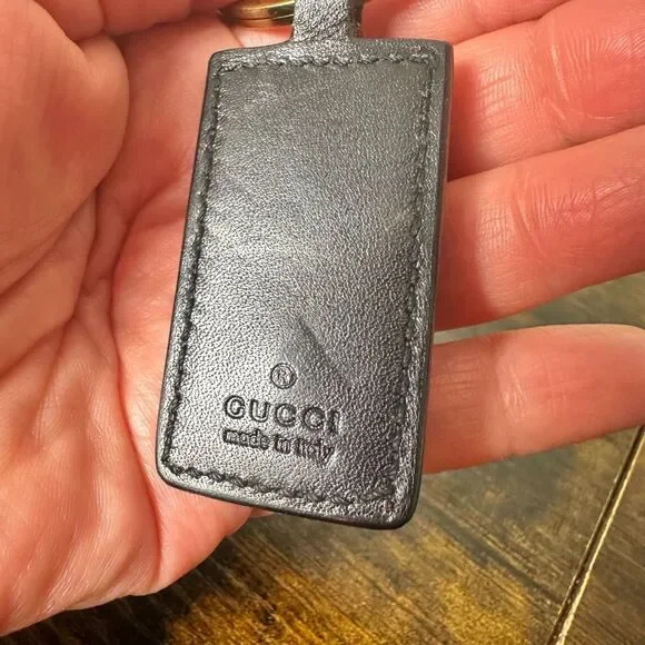 Gucci Tiger‎ Metal Leather Key Ring Keychain Bag Charm